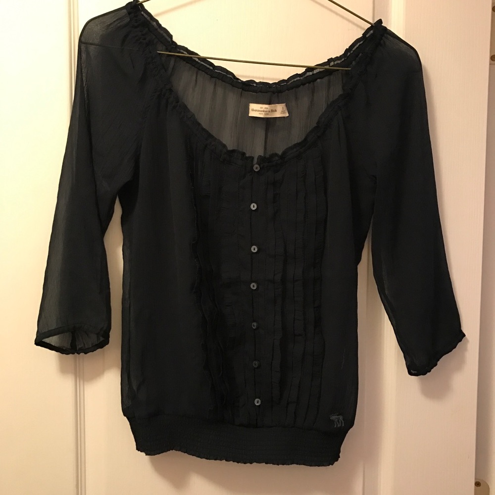 Abercrombie and Fitch sheer blouse